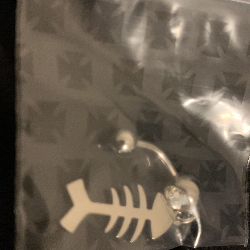FishBone Belly ring - Picture 2 of 2